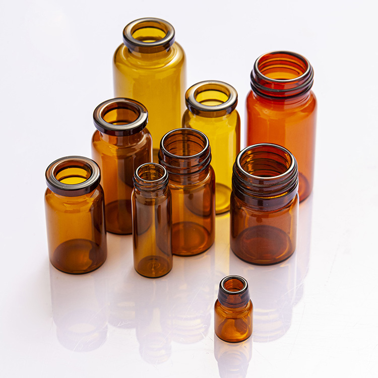 Amber Clear Tubular Injection Steile Glass Bottle Vials for Pharmaceutical