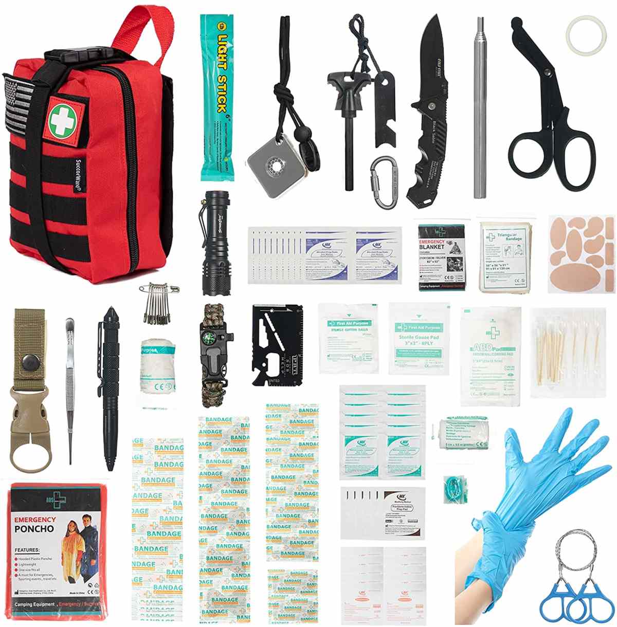 Whero Multi-Purpose First Aid Survival Gear for Camping