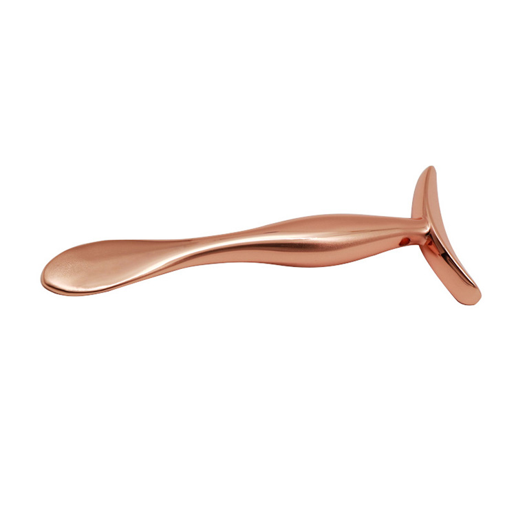 U-ahua Rose Gold Metal Facial Cosmetic Essentials Cream Massager Stick